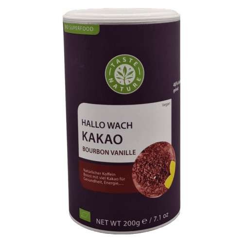 Taste Nature Bio Hallo Wach Kakao Bourbon Vanille 200g