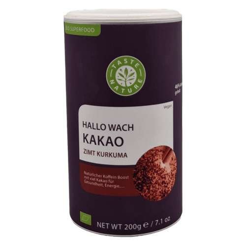 Taste Nature Bio Hallo Wach Kakao Zimt Kurkuma 200g